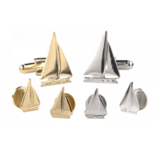 Sailboats Cufflinks and Studs